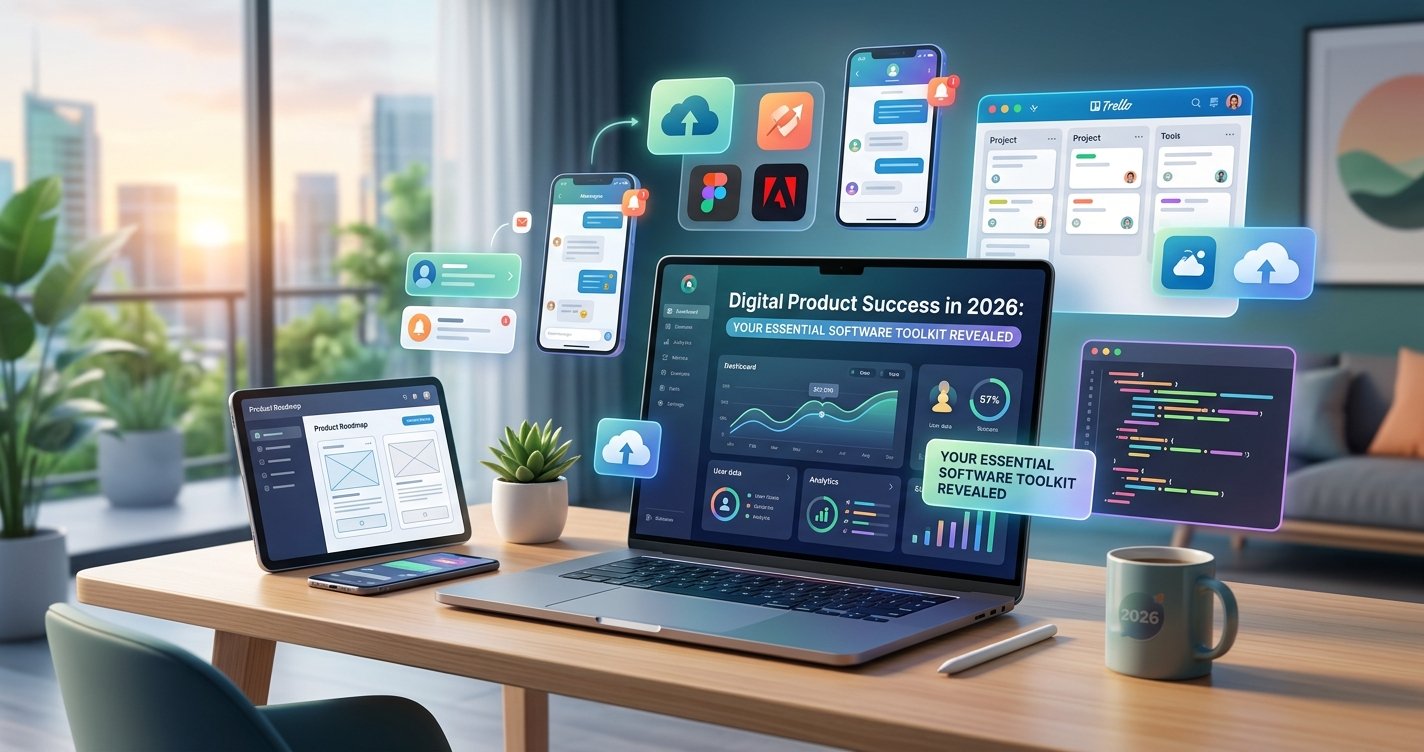 Digital Product Success in 2026: Your Essential Software Toolkit Revealed